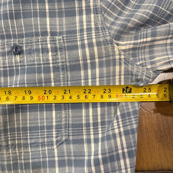 St. John's Bay Light Blue Checkered Men's Shirt 2X - Picture 5 of 9